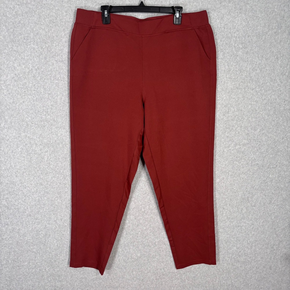 32 Degrees Cool Jogger Pants XL Rust Burnt Comfort Activewear Lounge GORP Travel
